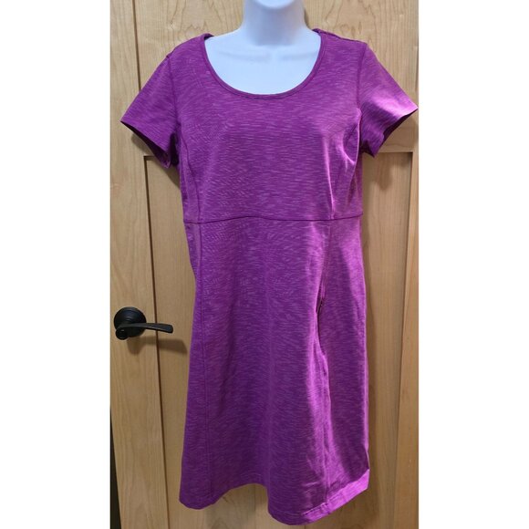 Duluth Trading Co Purple Midi Dress - Picture 1 of 6